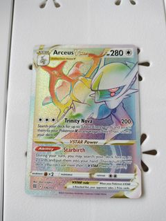Carte Pokémon ARCEUS-VSTAR Rainbow Rare Secrète - 176/172 - PV280