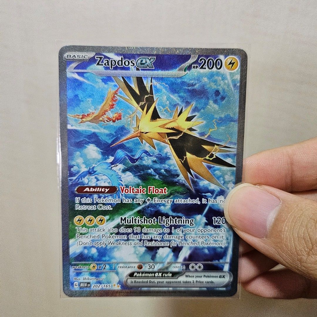 Pokémon - Zapdos - 151, Hobbies & Toys, Toys & Games on Carousell