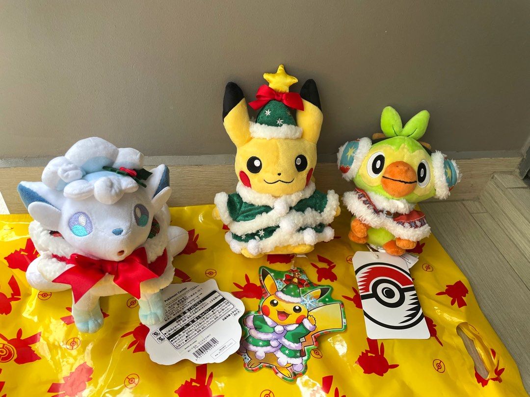 Santa pikachu plush discount
