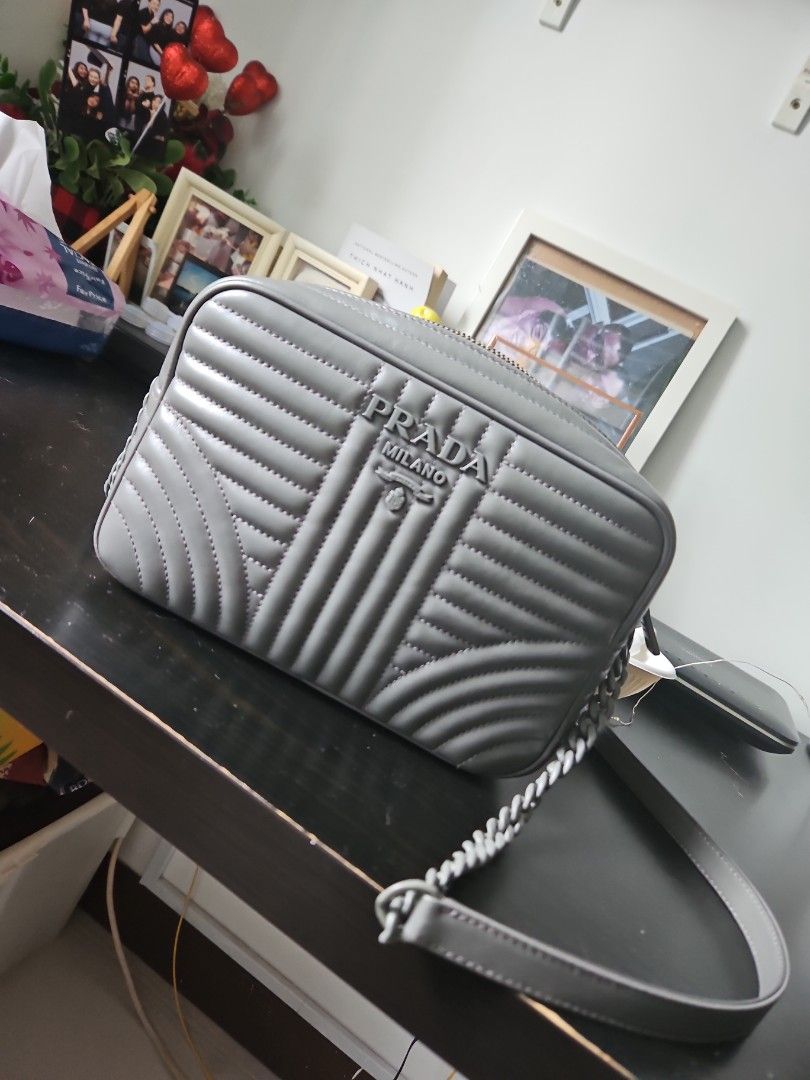 Prada Bandoliera in pelle soft calf impunture T marmo T Tu Luxury Bags Wallets on Carousell