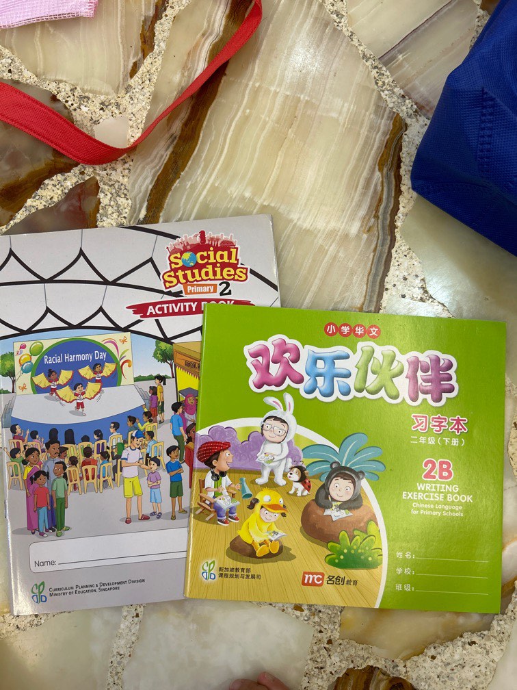 Primary 2 Social studies & Chinese writing book, Hobbies & Toys, Books & Magazines, Textbooks on