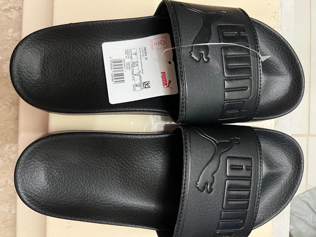 Puma men clearance black flipflop