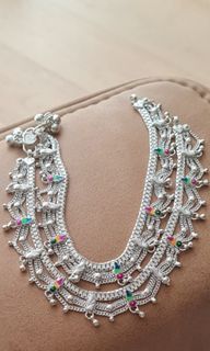 Pure discount silver anklets