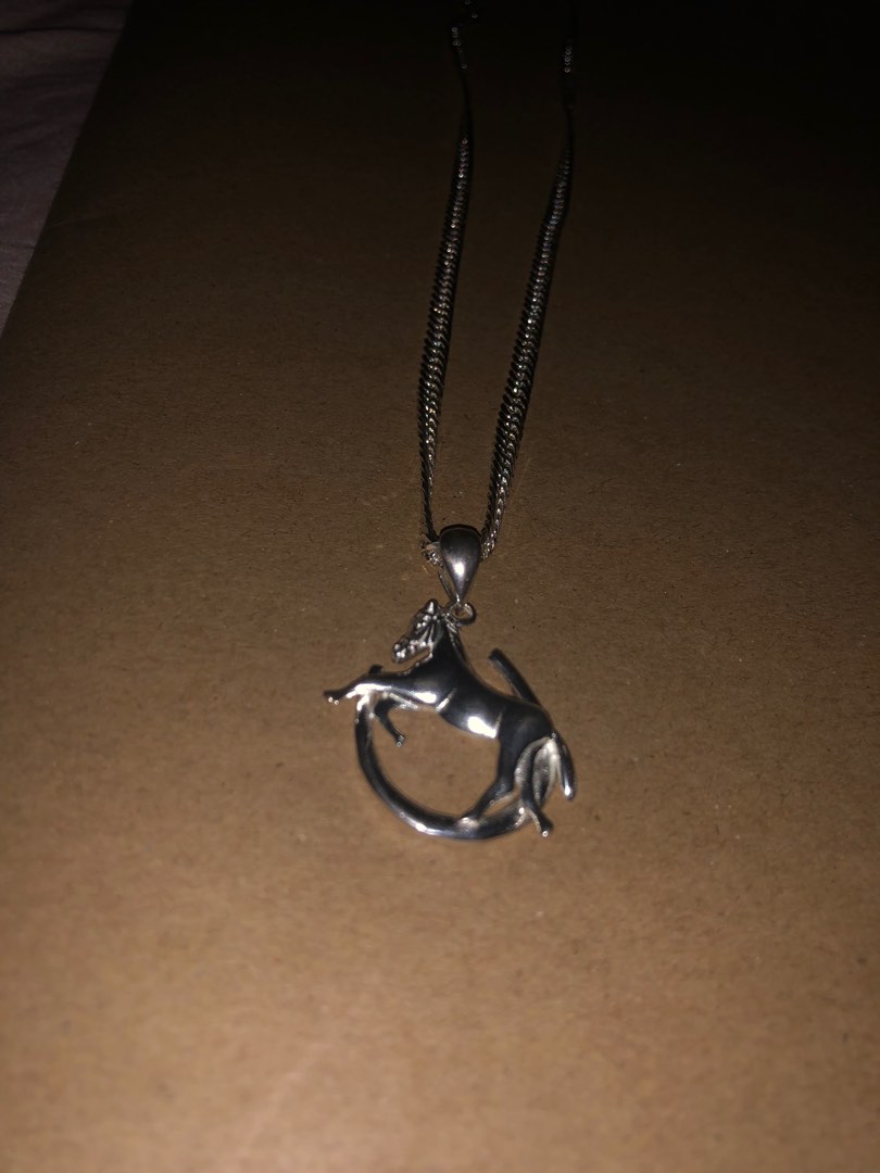 PURE SILVER Horse Necklace