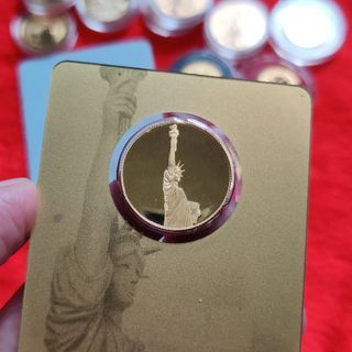 1/4 oz Lady Liberty 999.9 Gold Proof Coin in Assay