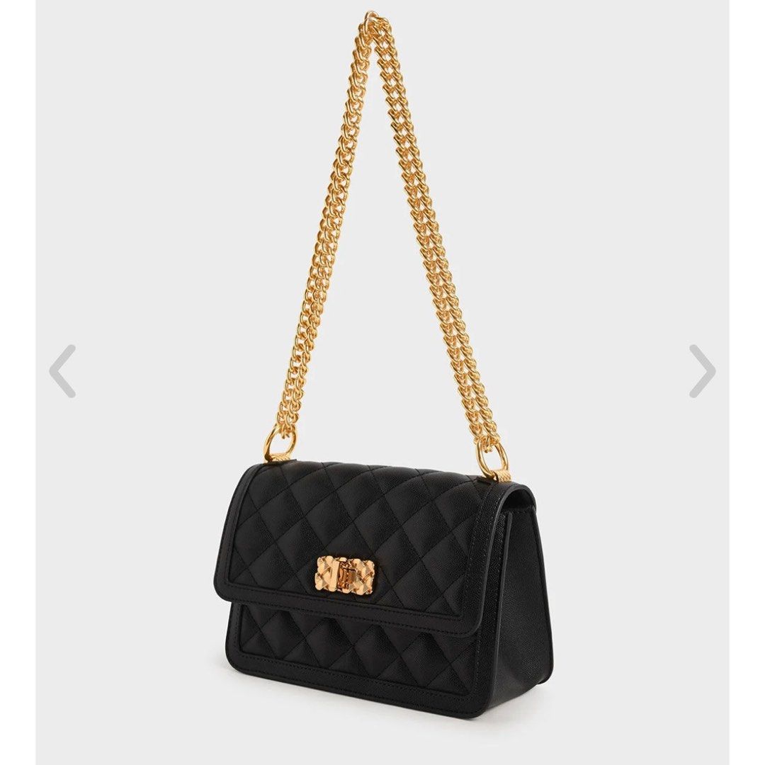 Quilted chain clearance bag