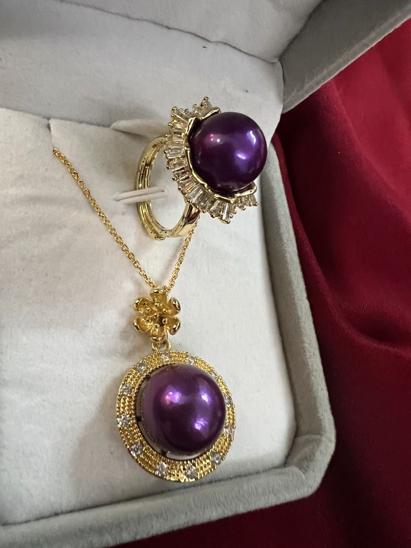 Purple sale pearl amethyst