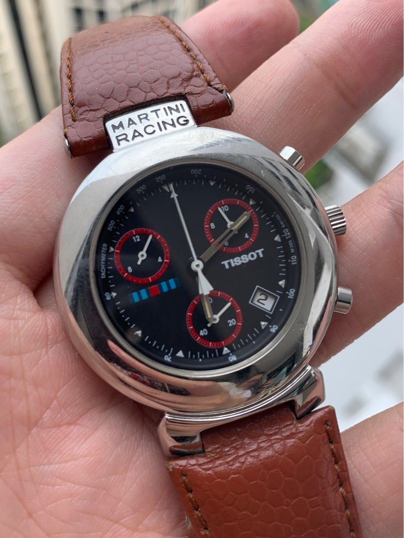 Rare Tissot Martini racing Chronograph black dial Men s Fashion Watches Accessories Watches on Carousell