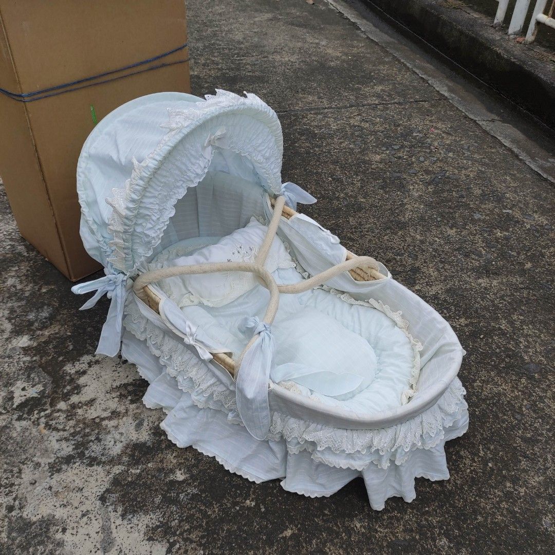 rattan baby basket carrier, Babies & Kids, Infant Playtime on Carousell