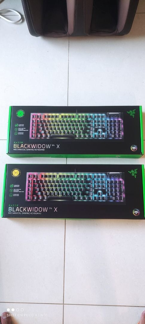 Razer BlackWidow V4 X Wired Mechanical Gaming Keyboard with Green  Mechanical Switches - Black