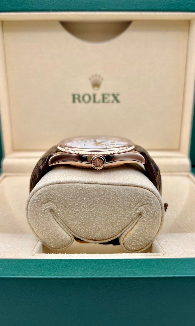 Rolex Cellini Time EveRose Gold with White Dial 50505