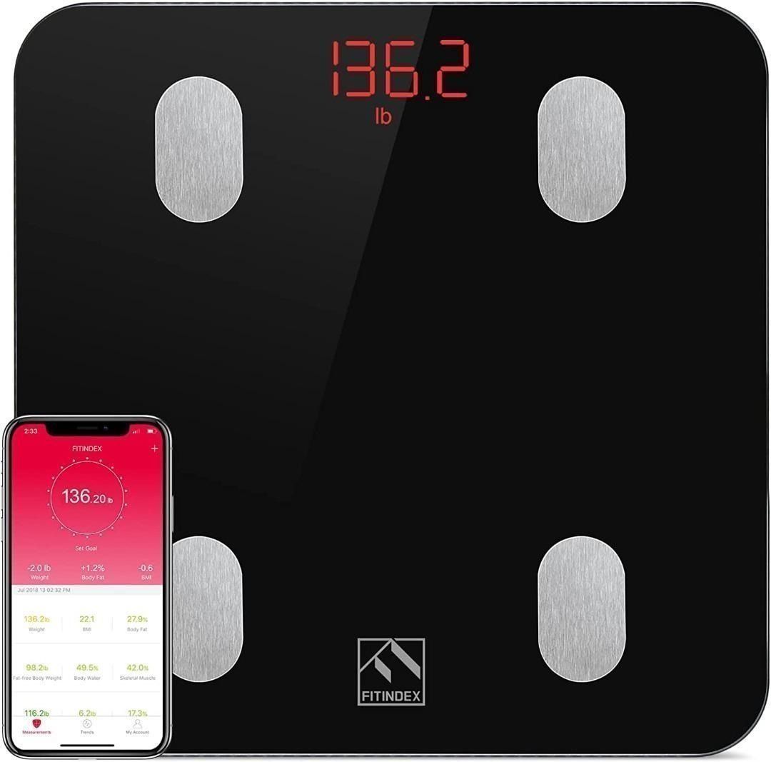 CHWARES Scale for Body Weight and Fat, Rechargeable Large Display Weight  Scale, Smart Digital Bathroom Scale with Body Fat 15 Metrics Body  Composition