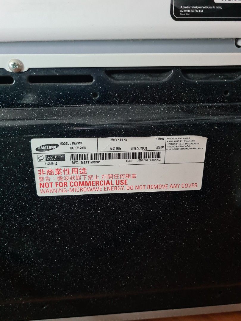 Samsung TDS Microwave, TV & Home Appliances, Kitchen Appliances, Other ...