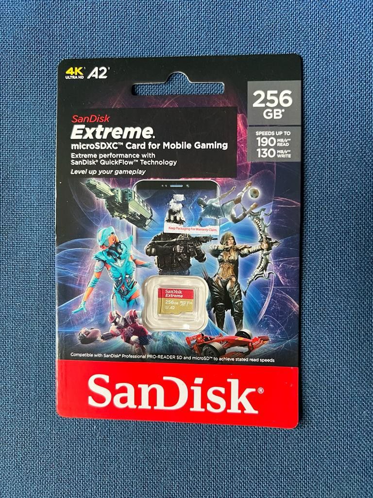 SanDisk 256GB Extreme UHS-I microSDXC Memory Card