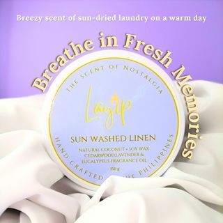 Scented Candle (8 oz Sunwashed Linen)