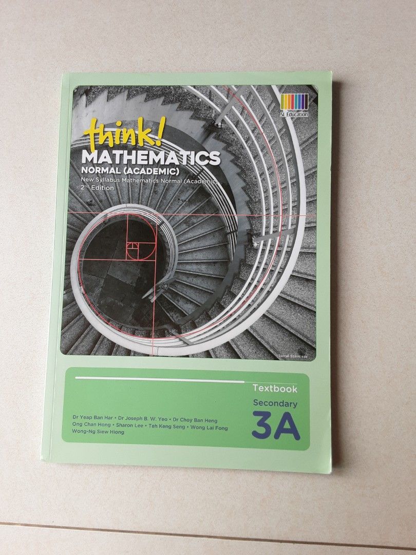 Sec 3 Think Mathematics textbook 3A normal, Hobbies & Toys, Books ...