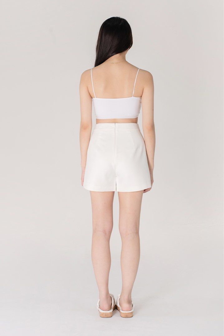 White dress new arrivals shorts