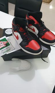 Sneakers Air Jordan 1 Mid Bred Toe