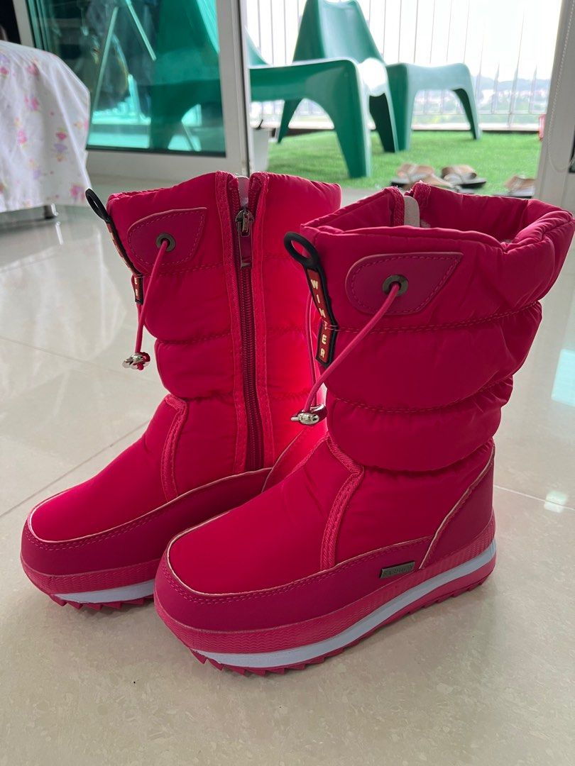 Snow boots kids size 1 sales