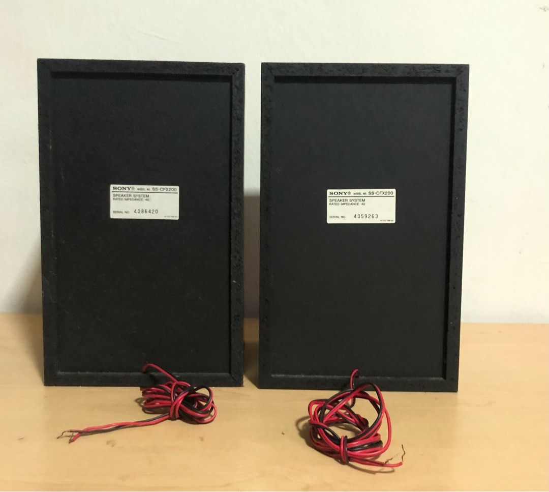 Sony speaker sale system rated impedance