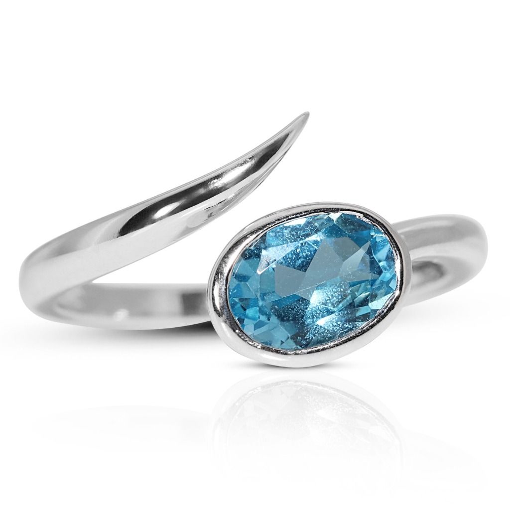 White gold sales stone rings