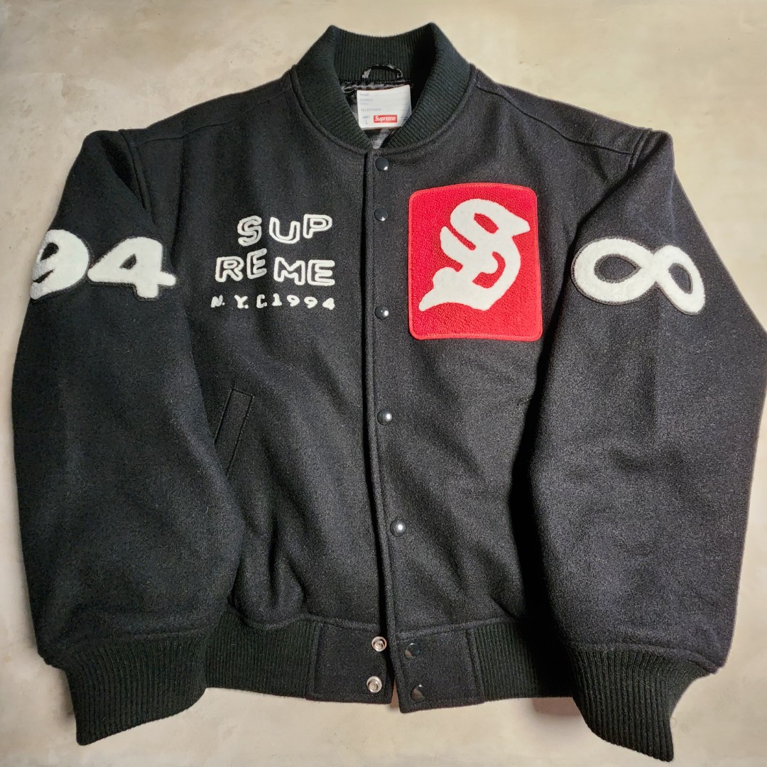 Supreme NY 1994 Varsity Jacket Black05AW - ジャケット・アウター