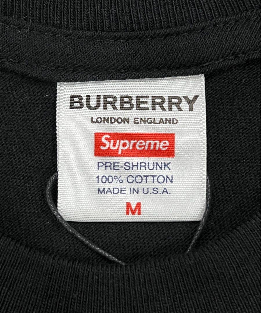 SUPREME X BURBERRY BOX LOGO TEE