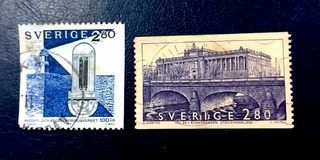 Sweden 1992 - Sweden´s Parliament and Patent and Registration Office 2v. (used)