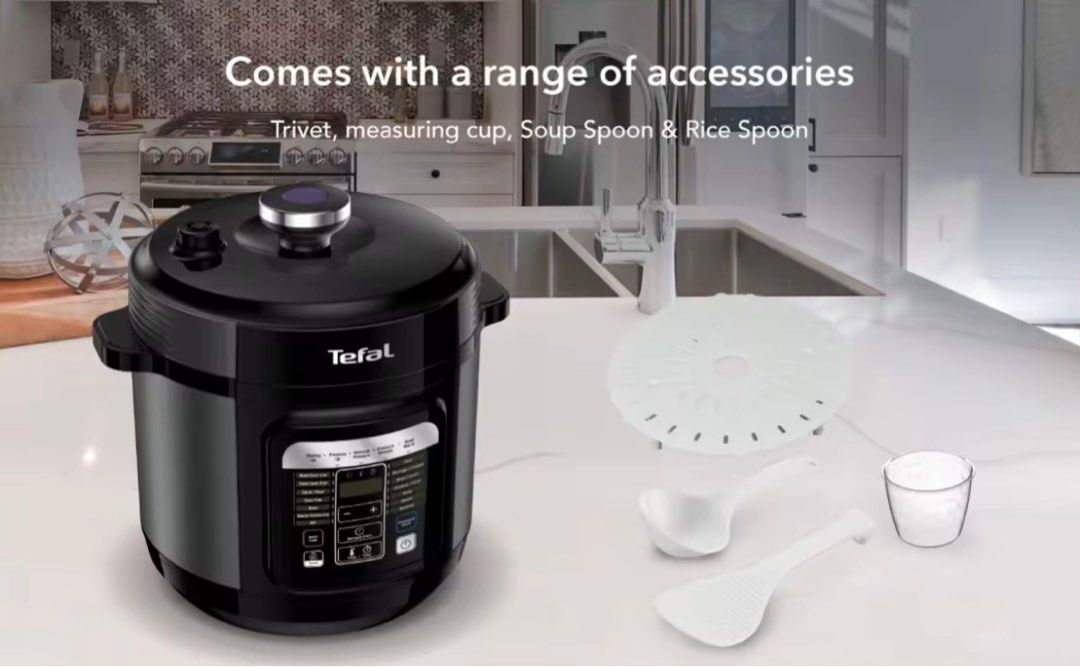Tefal CY601 Electric Pressure MultiCooker 6L, TV & Home Appliances