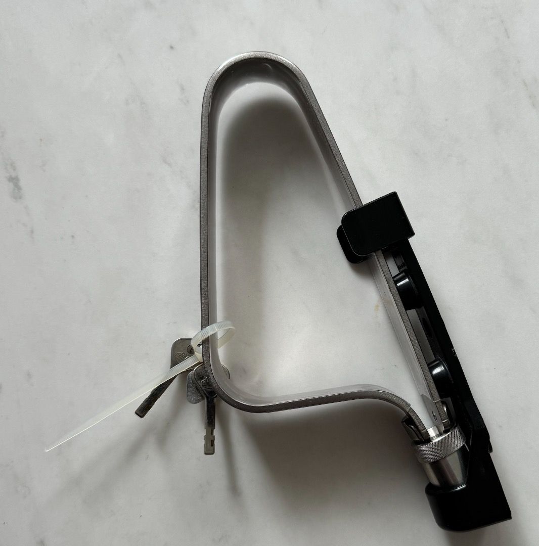 Bike Lock TIGR Ini+ Titaniu &ap; Ounting Clip, Strong And Light