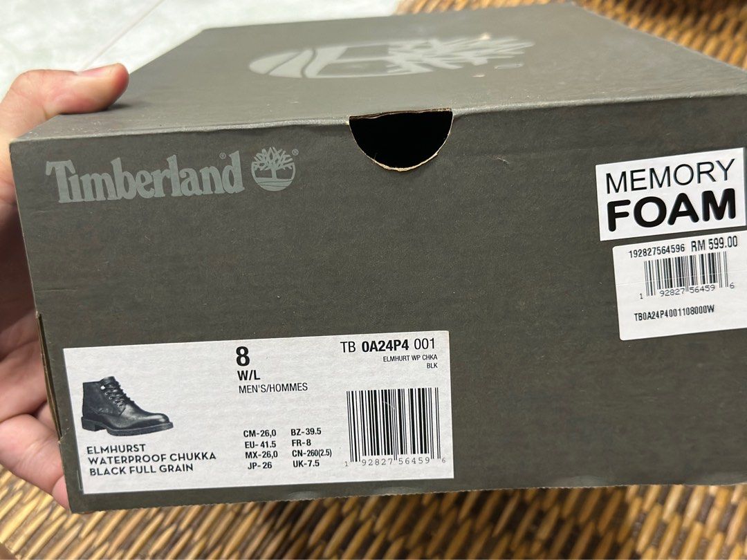 TimberlandElmhurst Waterproof Chukka Black Full Grain Boot, Men's