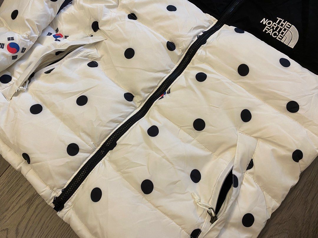 North face polka dot jacket korea online