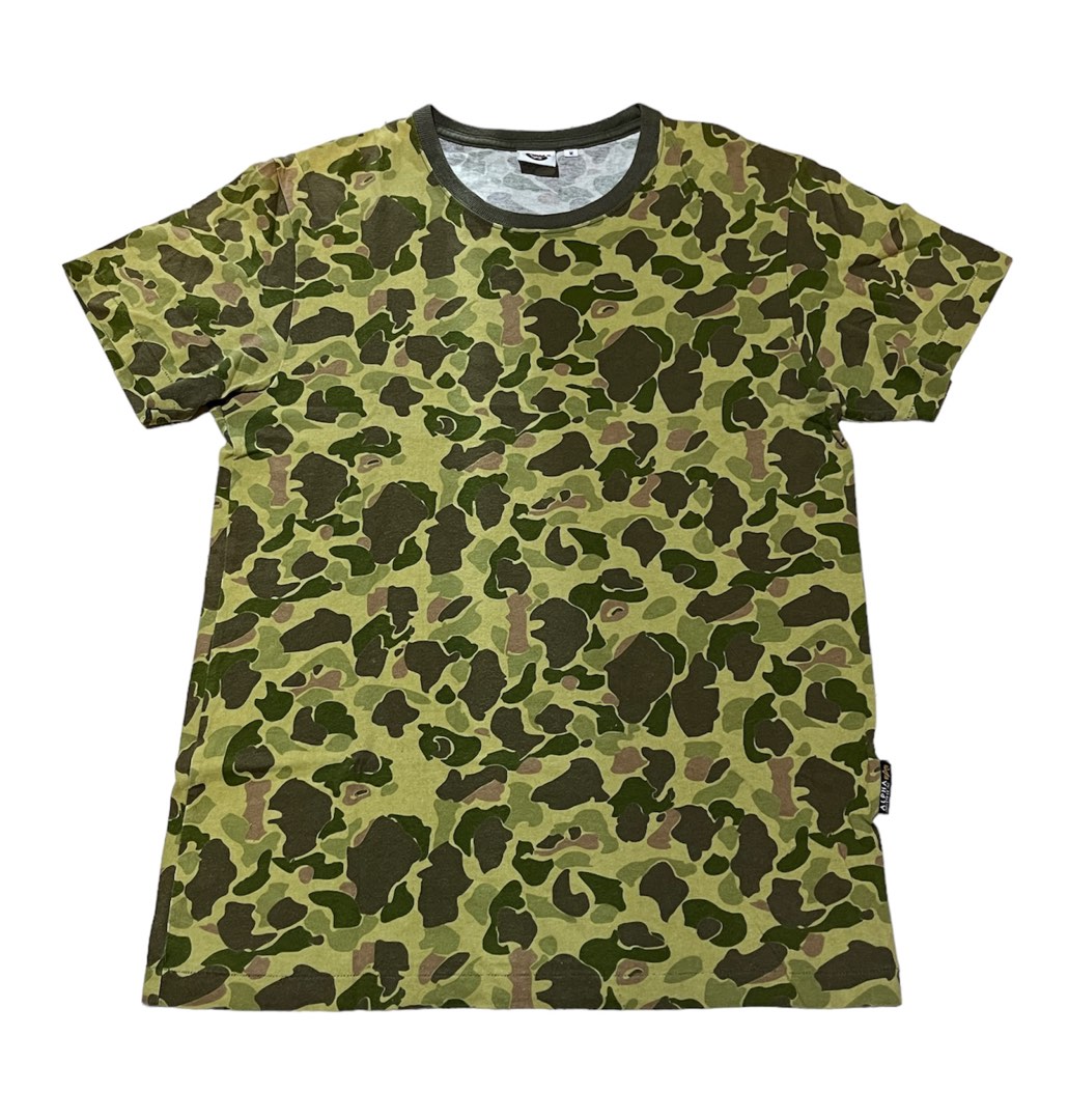 VINTAGE ALPHA INDUSTRIES INC ARMY DESIGN DUCK CAMOUFLAGE STYLE SINGLE