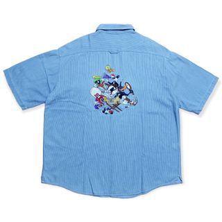 Vintage Looney Tunes Director's Chair Polo Button Down