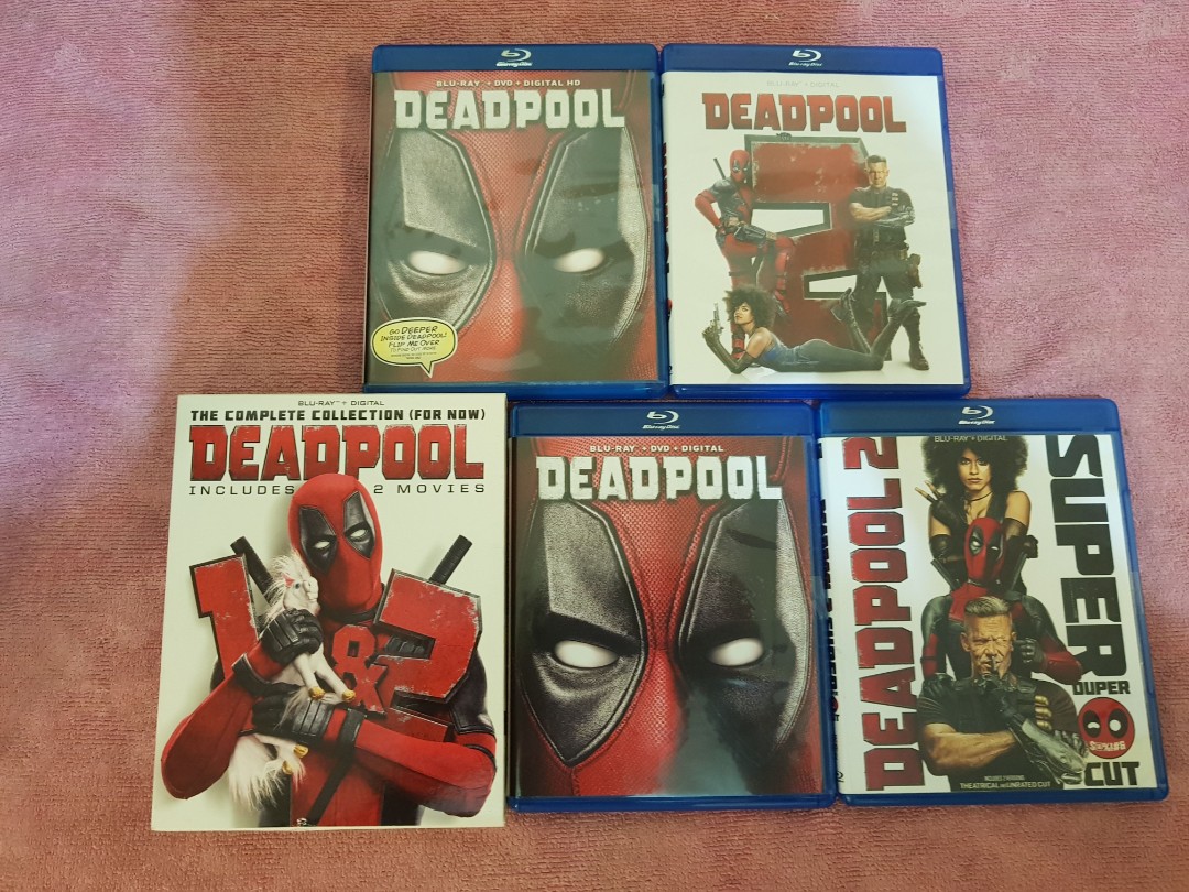 Watch Deadpool 3 On July 2024, 1 & 2 USA BluRay Boxset, Hobbies & Toys