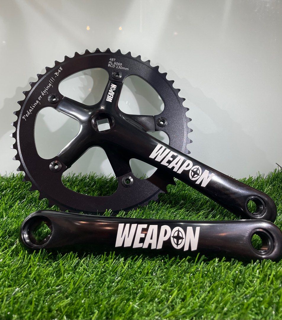 Weapon square taper crankset, Sports Equipment, Bicycles & Parts, Parts