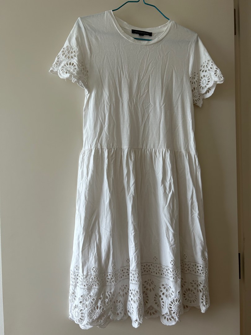 White cotton dress Women s Fashion Dresses Sets Dresses on