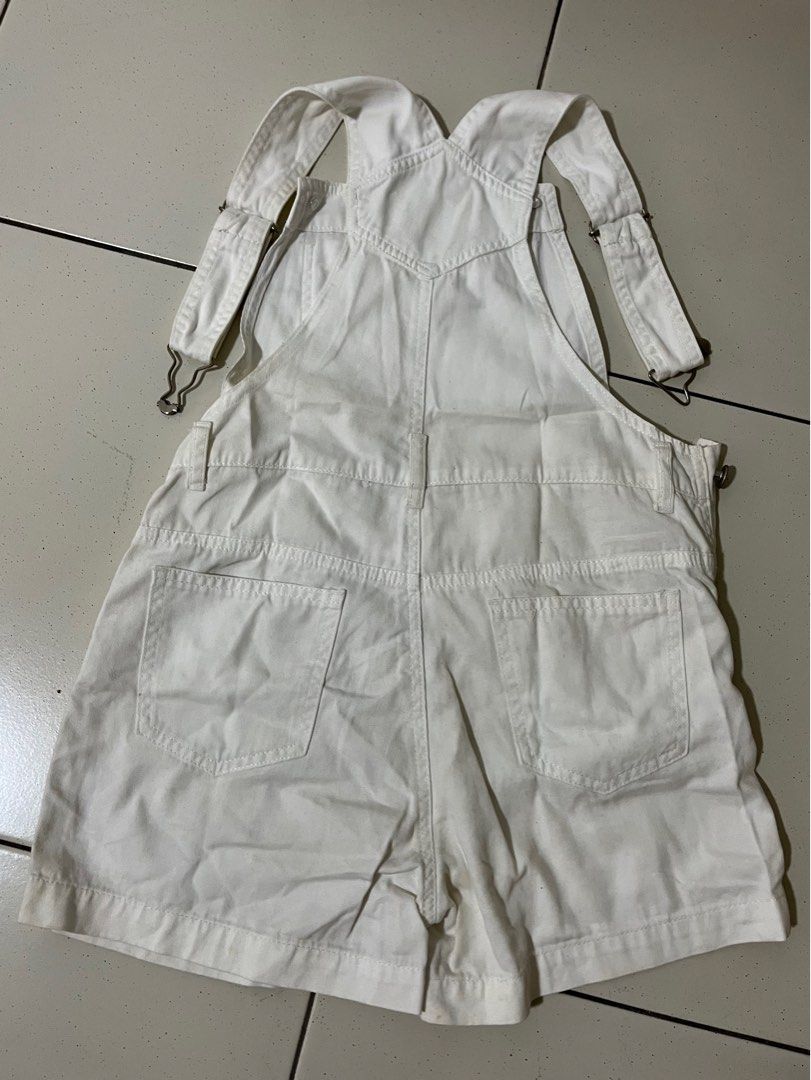 White overall new arrivals shorts womens