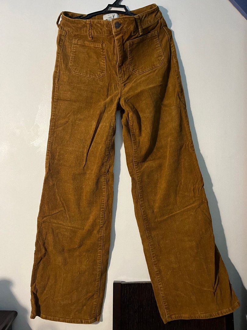 Wide Leg Corduroy Pants, Women's Fashion, Bottoms, Other Bottoms on ...