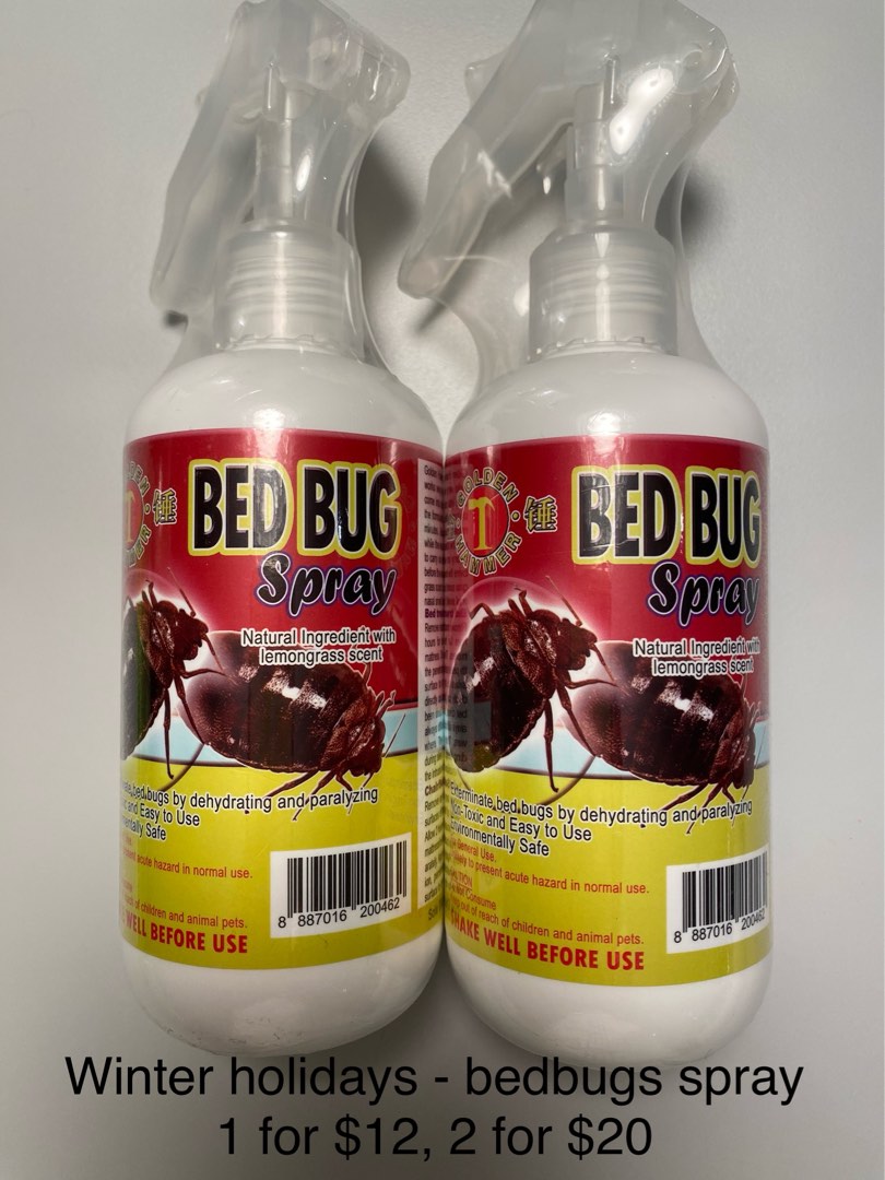 Winter holidays Bed bugs spray, Beauty & Personal Care, Sanitisers