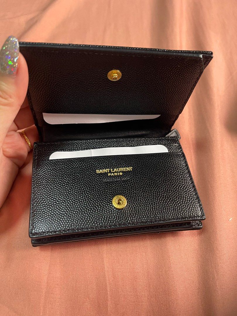 Matelasse Flap Saint Laurent Flap Card Case YSL CASSANDRE