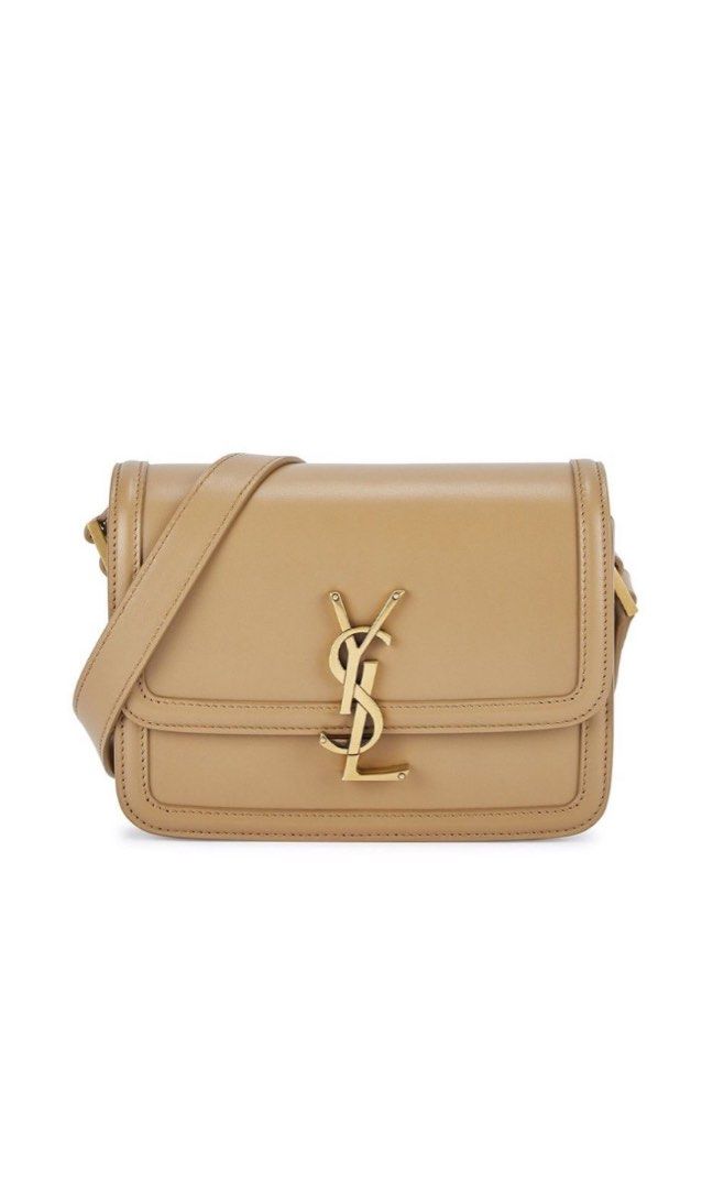 YSL Medium Solferino Satchel Box Tan Women s Fashion Bags Wallets Shoulder Bags on Carousell
