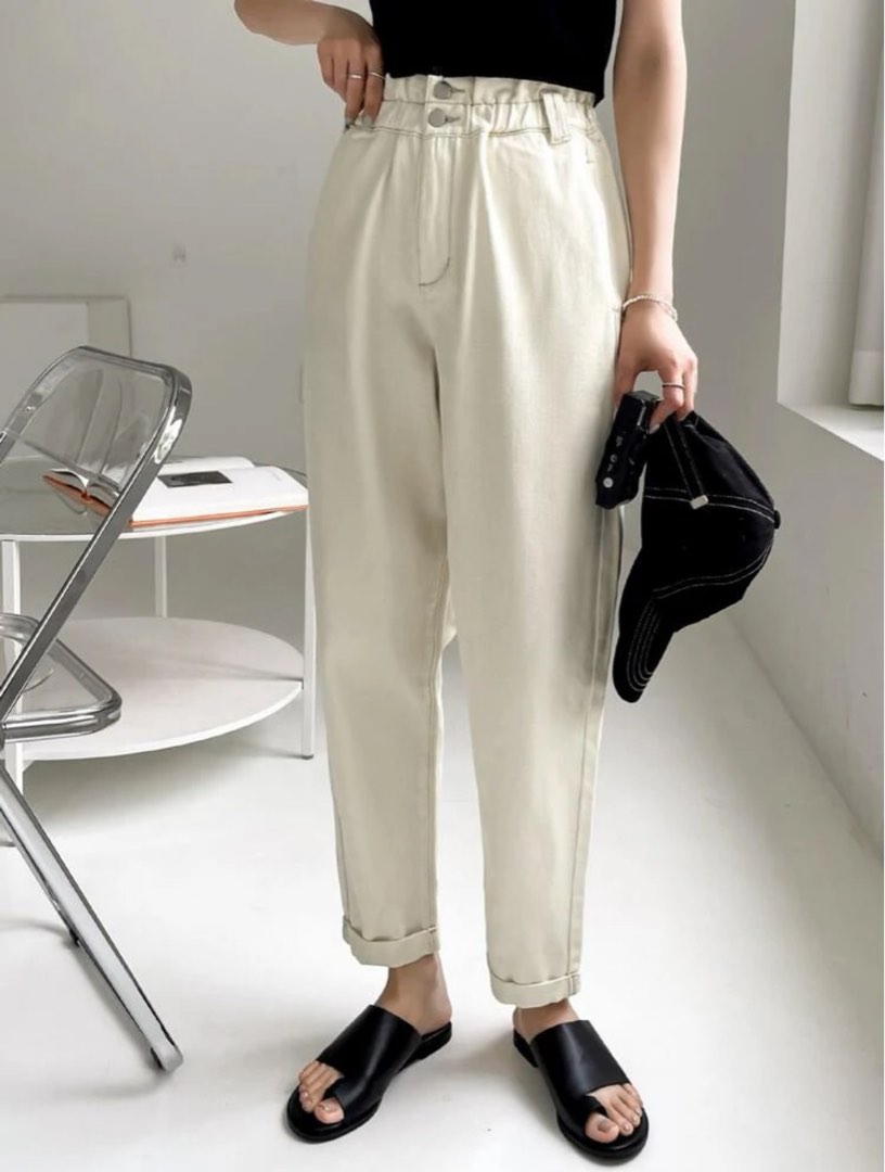 Zara paper bag pants best sale