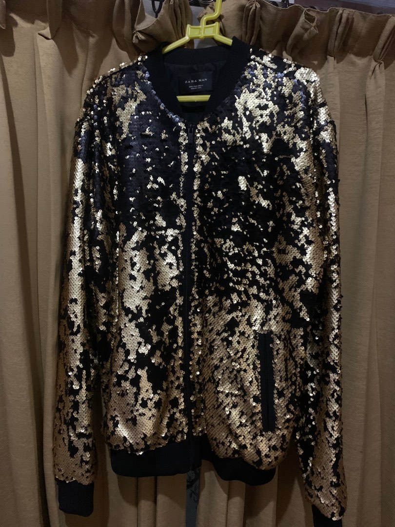 Zara Men's Sequin Bomber Jacket Buy Zara Mens Sequin Jacket Store