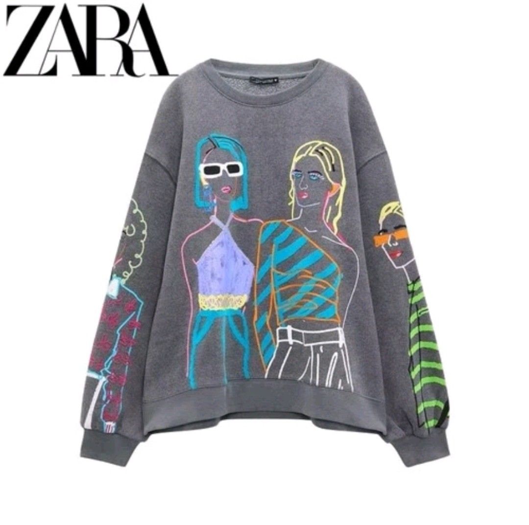 Zara Sweatshirt Women s Fashion Tops Longsleeves on Carousell