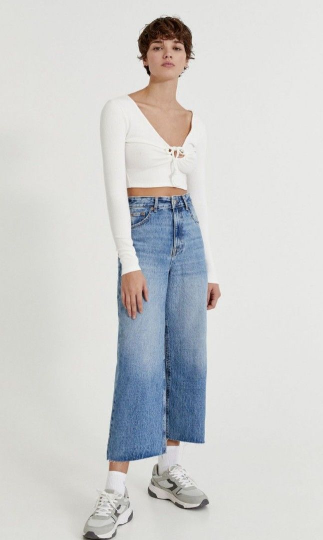 ZARA WIDE LEG JEANS, Women's Fashion, Bottoms, Jeans & Leggings on