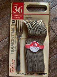 [06]	TRAMONTINA 36pcs stainless steel dinner forks