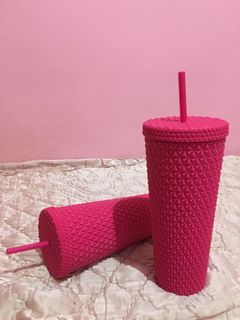 26 oz Barbie Pink Tumbler with straw