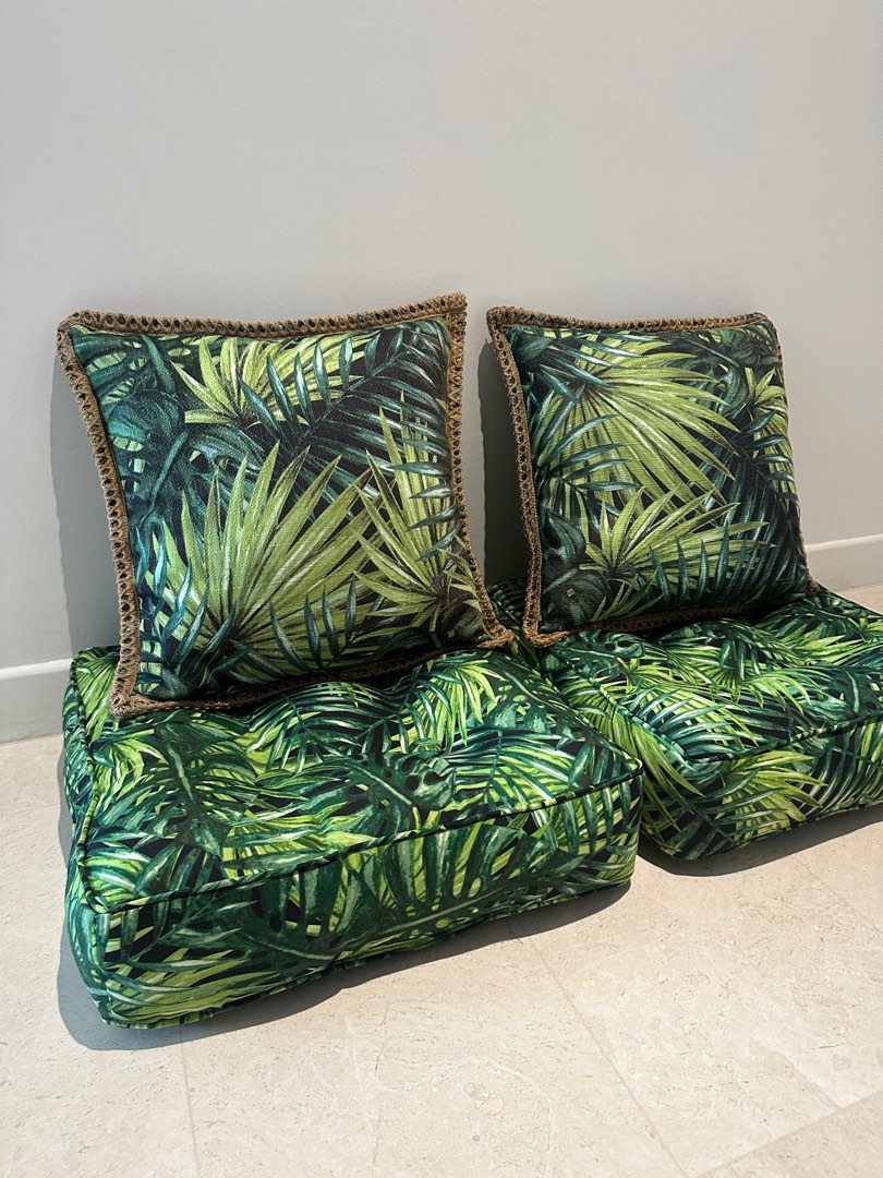 4x Tropics Outdoor Cushion Seat Floor Chair Beach Tatami Island Living