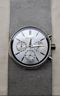 Full steel case, steel woven strap, large three hands, three chronograph.64241614912131110